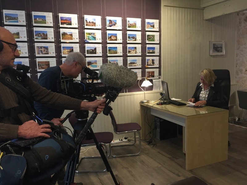 French TV in our Eymet office